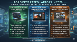 Top Three best rated laptops